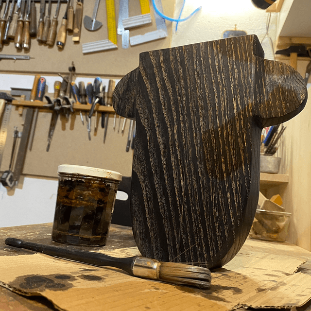 Soliflore Oreilles, Chêne ébonisé