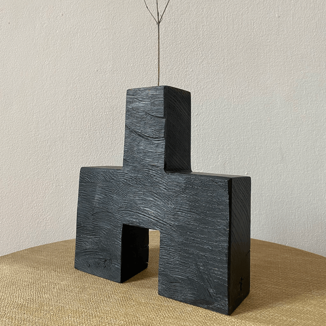 Soliflore Brutal, Chêne ébonisé